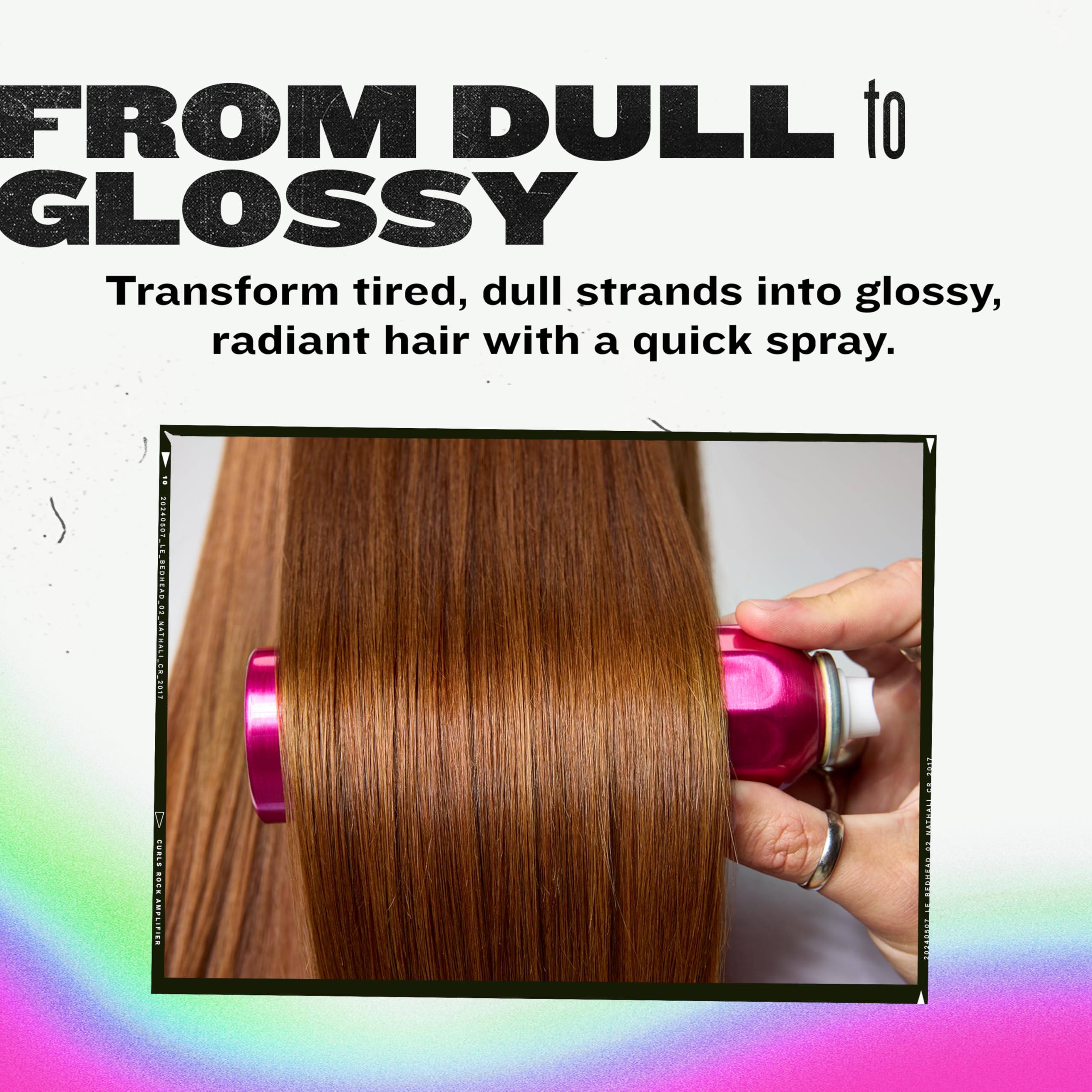 TIGI Bed Head Headrush suits all-hair-types with versatile shine.
