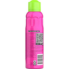 TIGI Bed Head Headrush mist-application shows lightweight frizz control.