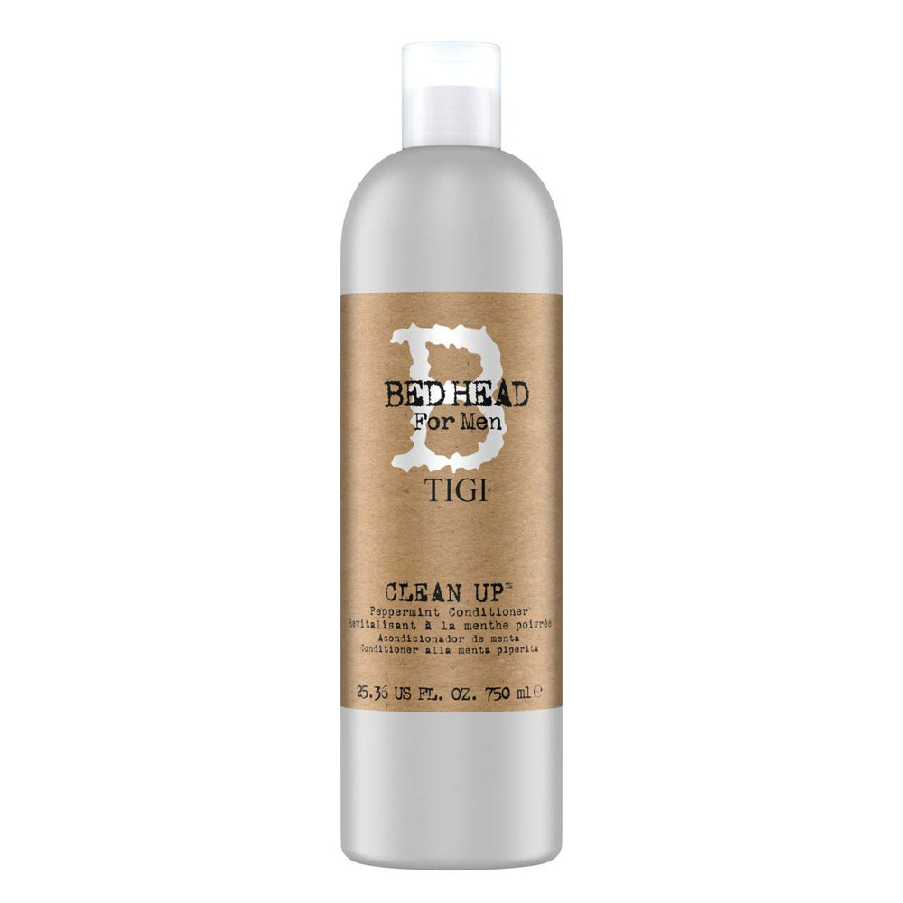 TIGI Bed Head para hombres: botella visible, acondicionador refrescante que añade brillo y volumen.