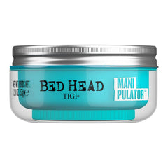 TIGI Bed Head Manipulator bottle front showing pliable hold for flexible styling