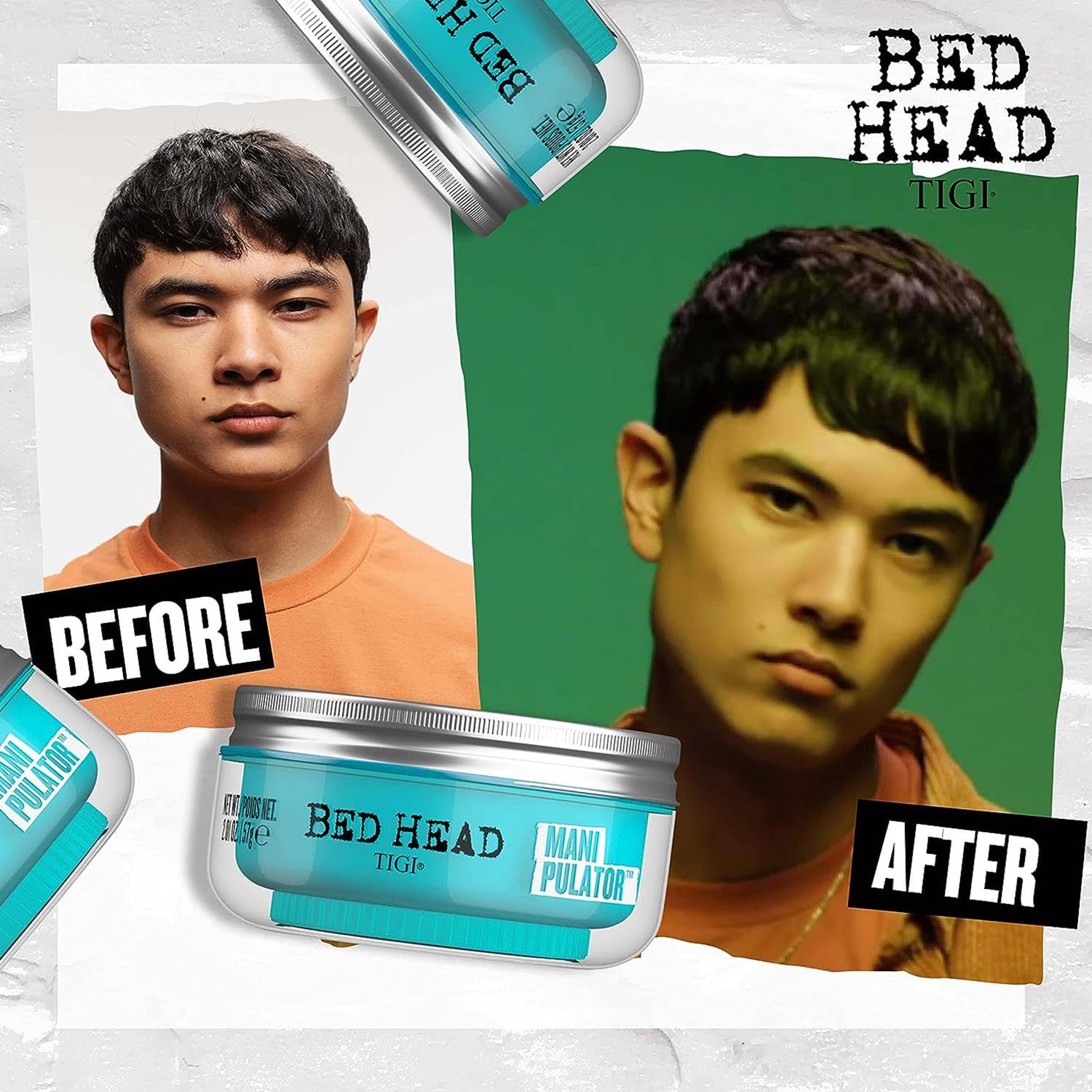 TIGI Bed Head Manipulator pina colada fragrance in styling session