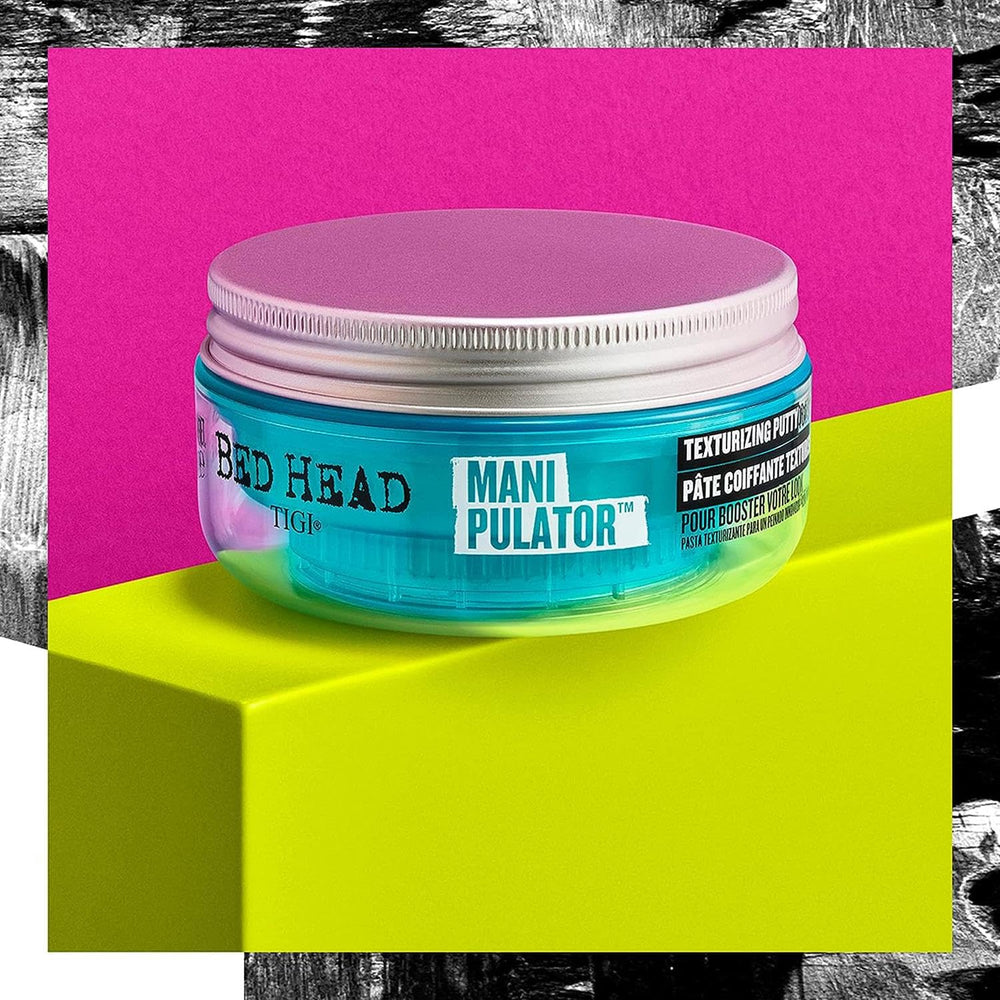 TIGI Bed Head Manipulator hands applying product for texture and control