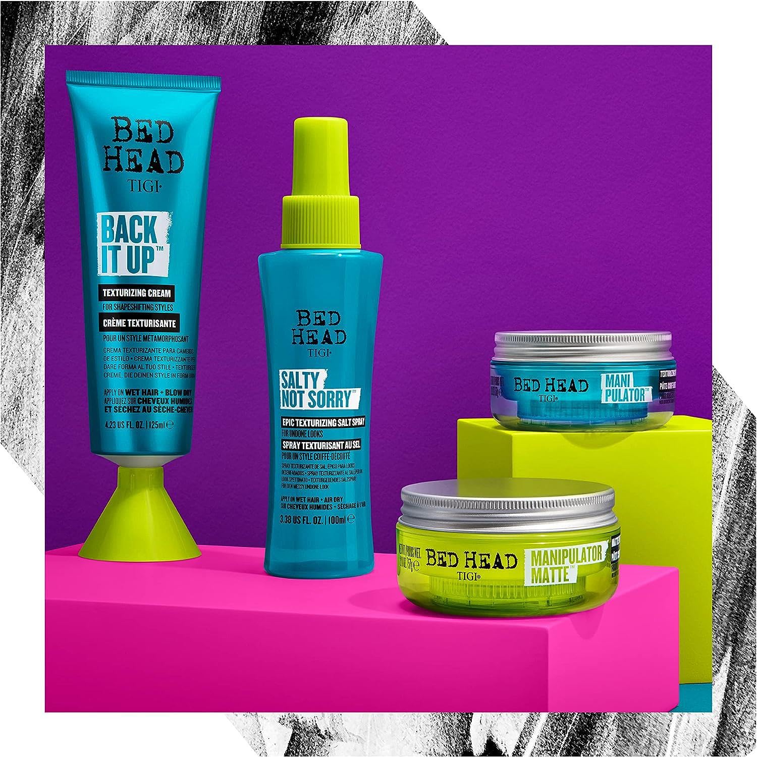 TIGI Bed Head Manipulator packaging highlighting compact size