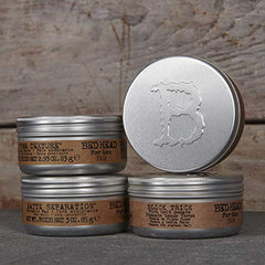 TIGI Bed Head for Men Texture Molding Paste packaging highlights premium quality and simple styling.