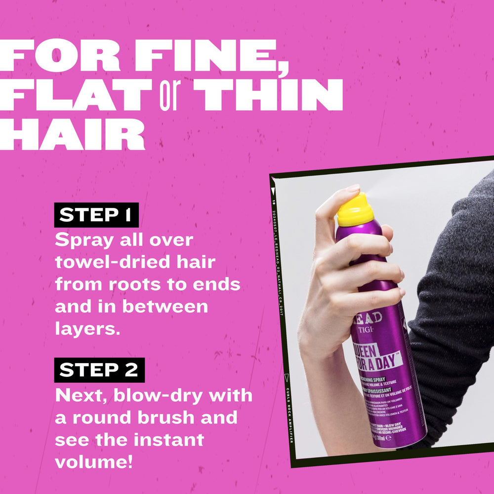 TIGI Bed Head Queen For A Day styling breeze for effortless lift
