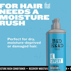 TIGI Bed Head Recovery bottle dispense action enables easy application and moisture