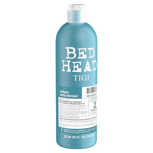 TIGI Bed Head Recovery Conditioner bottle with pump for easy, even distribution and shine.