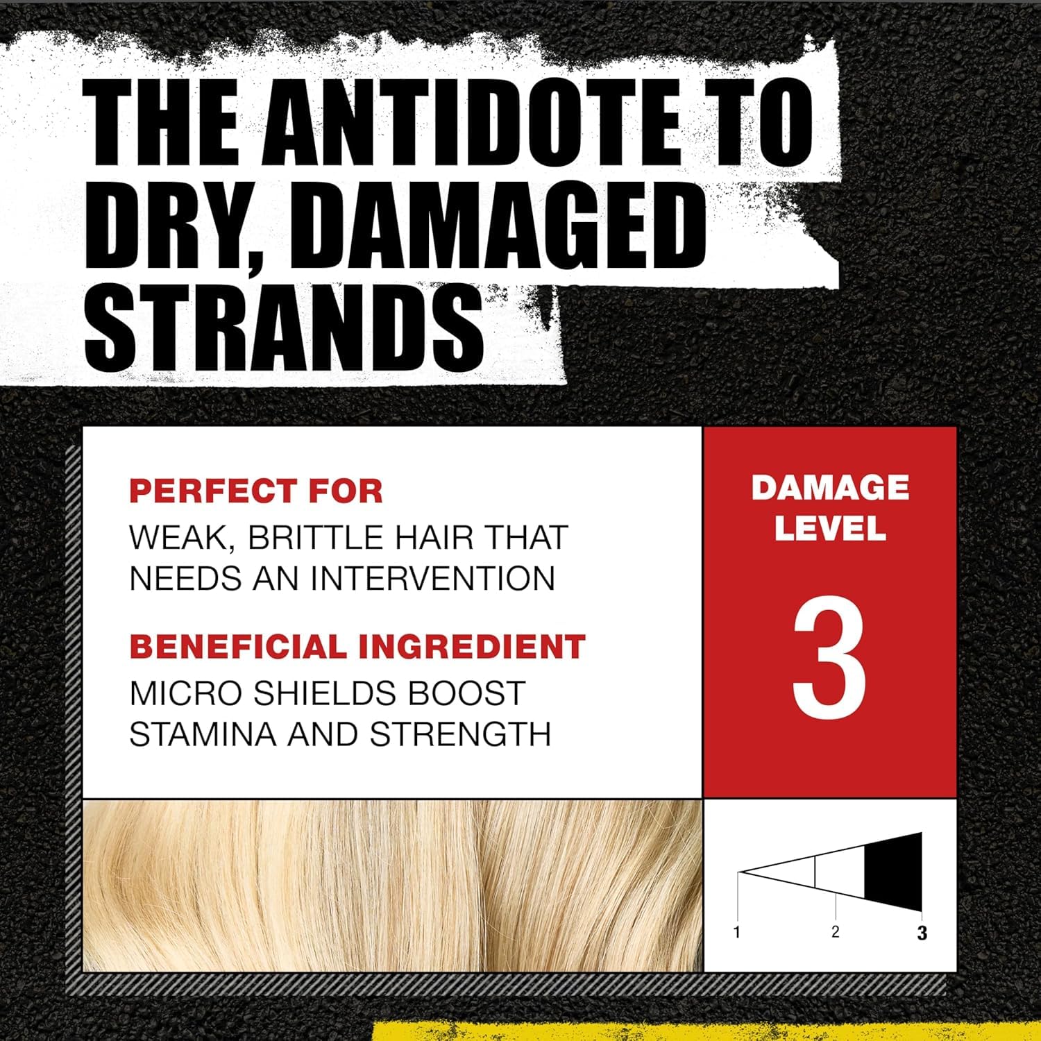 TIGI Bed Head Resurrection foam lather ready to cleanse hair.