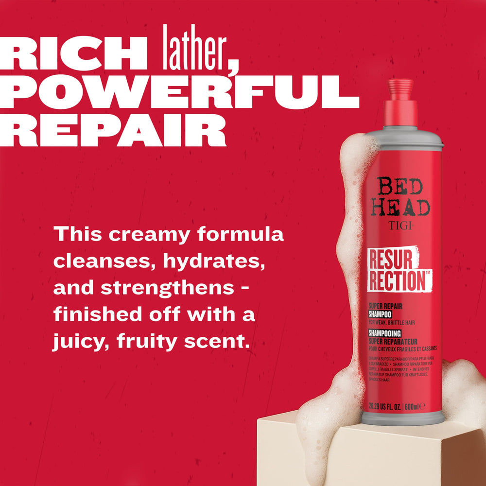TIGI Bed Head Resurrection Plant extract visual highlighting Selaginella Lepidophylla infusion.