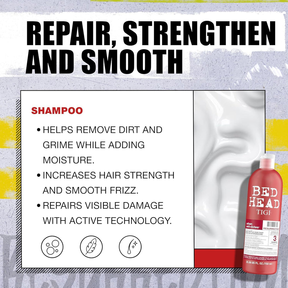 TIGI Bed Head Resurrection pump focus for easy application.