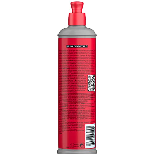 TIGI Bed Head Resurrection Shampoo lather close-up illustrating rich cleansing and moisture.