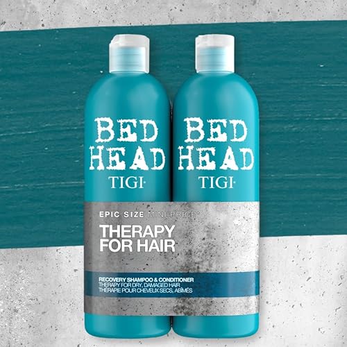 TIGI Bed Head Tween Recovery Conditioner bottle demonstrates deep conditioning to reduce frizz.