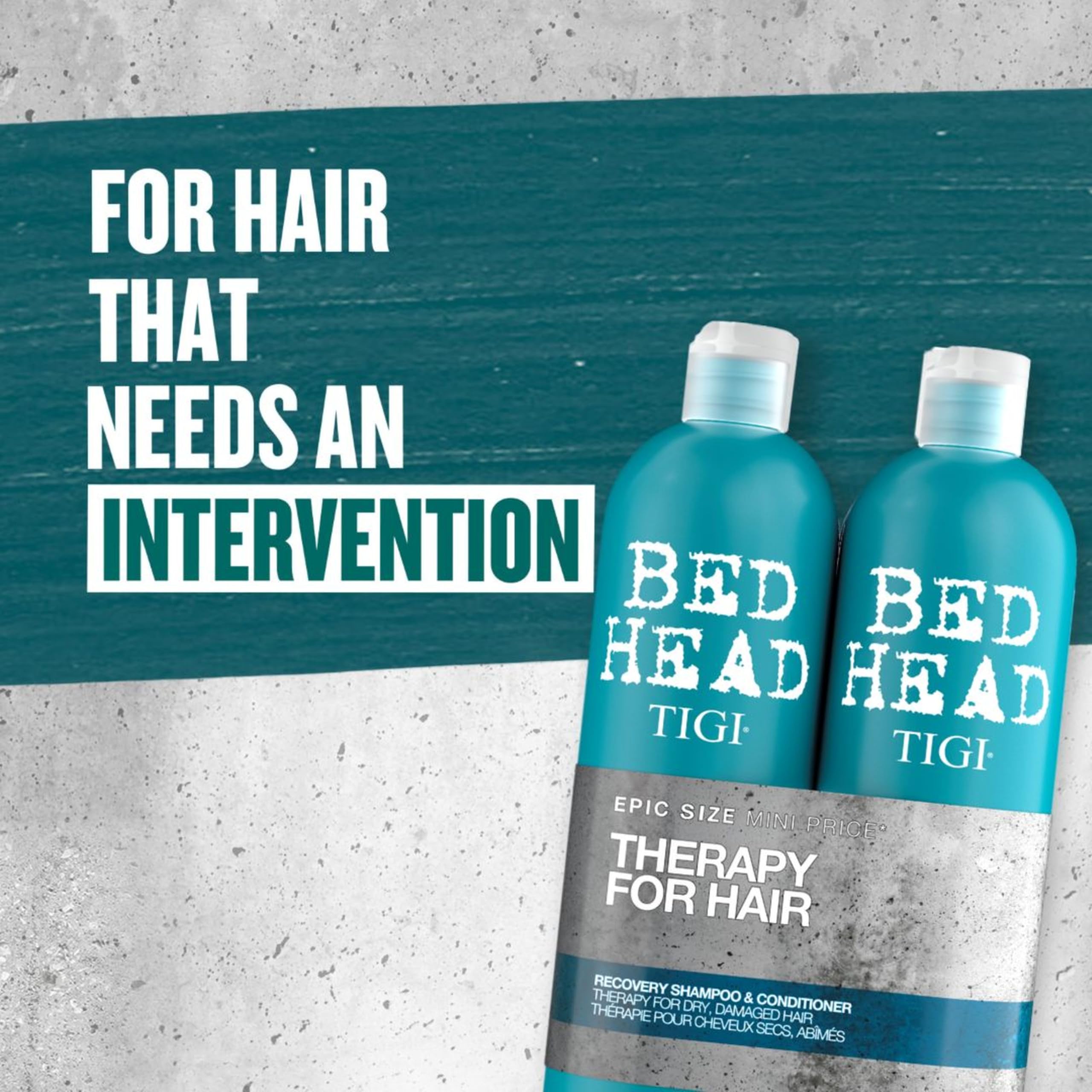 TIGI Bed Head Tween Recovery set pack-shot shows two-in-one hair care solution.