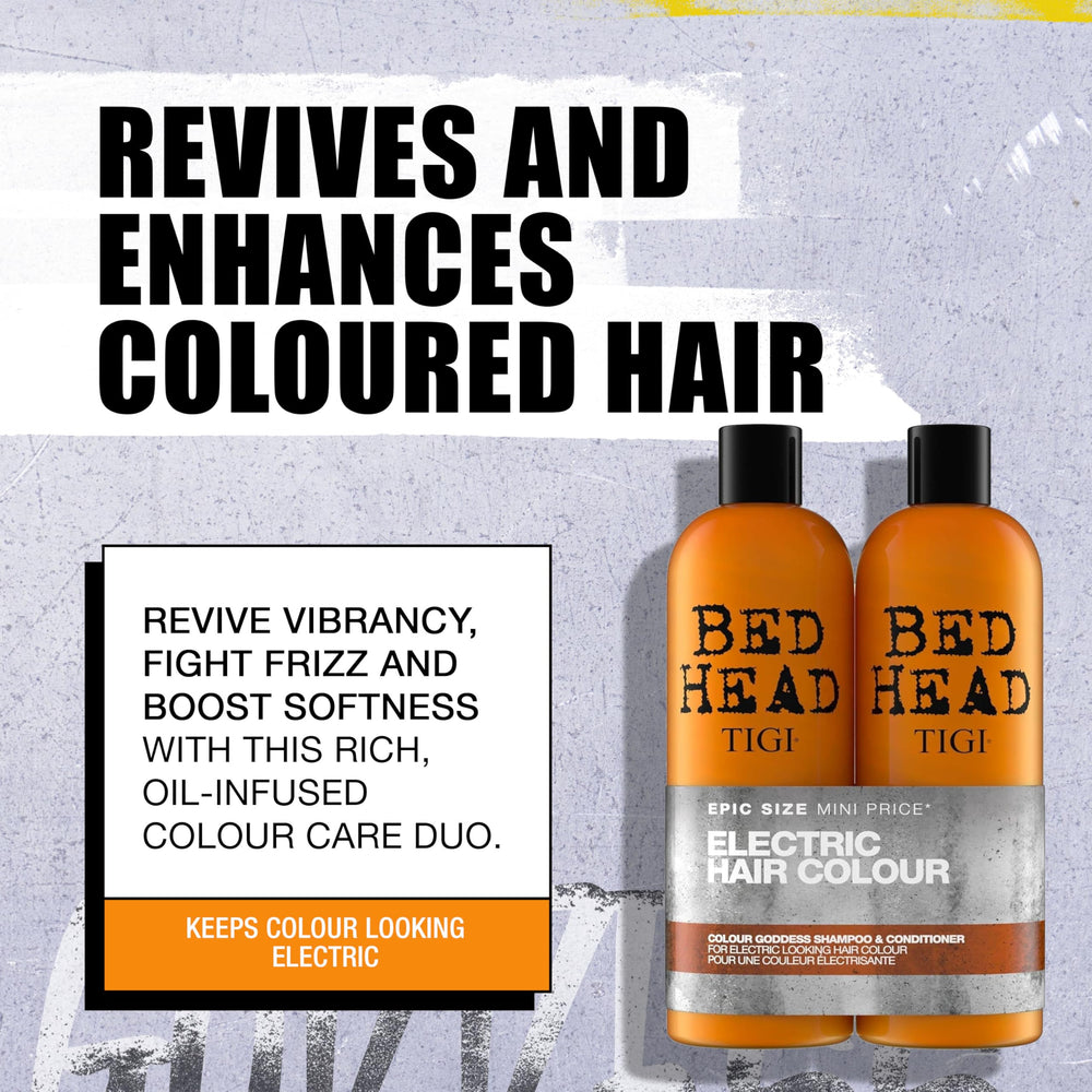 TIGI Colour Goddess duo packaging highlights salon-grade color care at home.