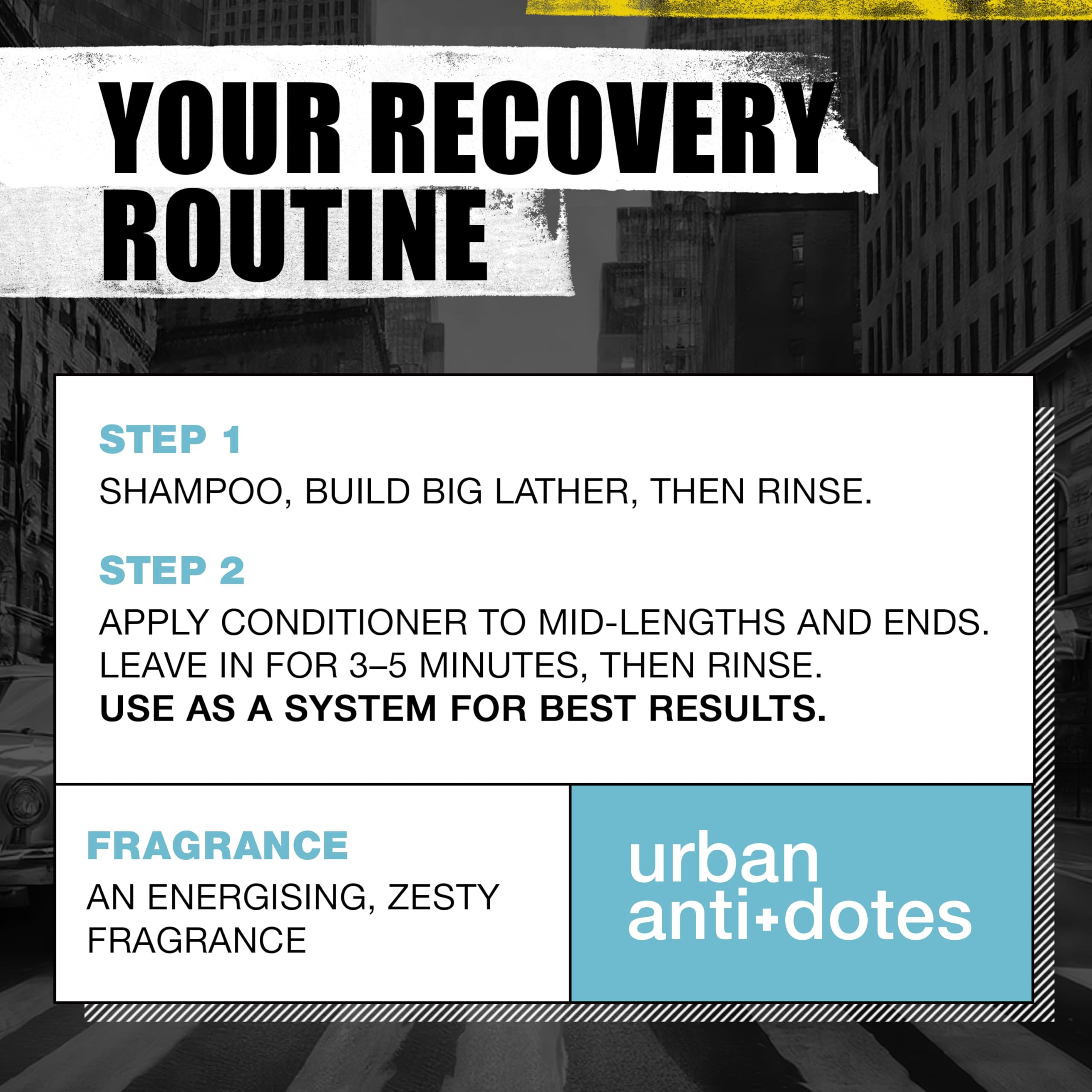 TIGI Bed Head Recovery bottle label highlights glycerin and silicones