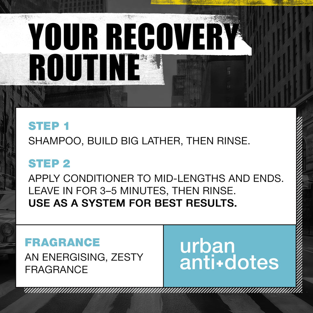 TIGI Bed Head Recovery bottle label highlights glycerin and silicones