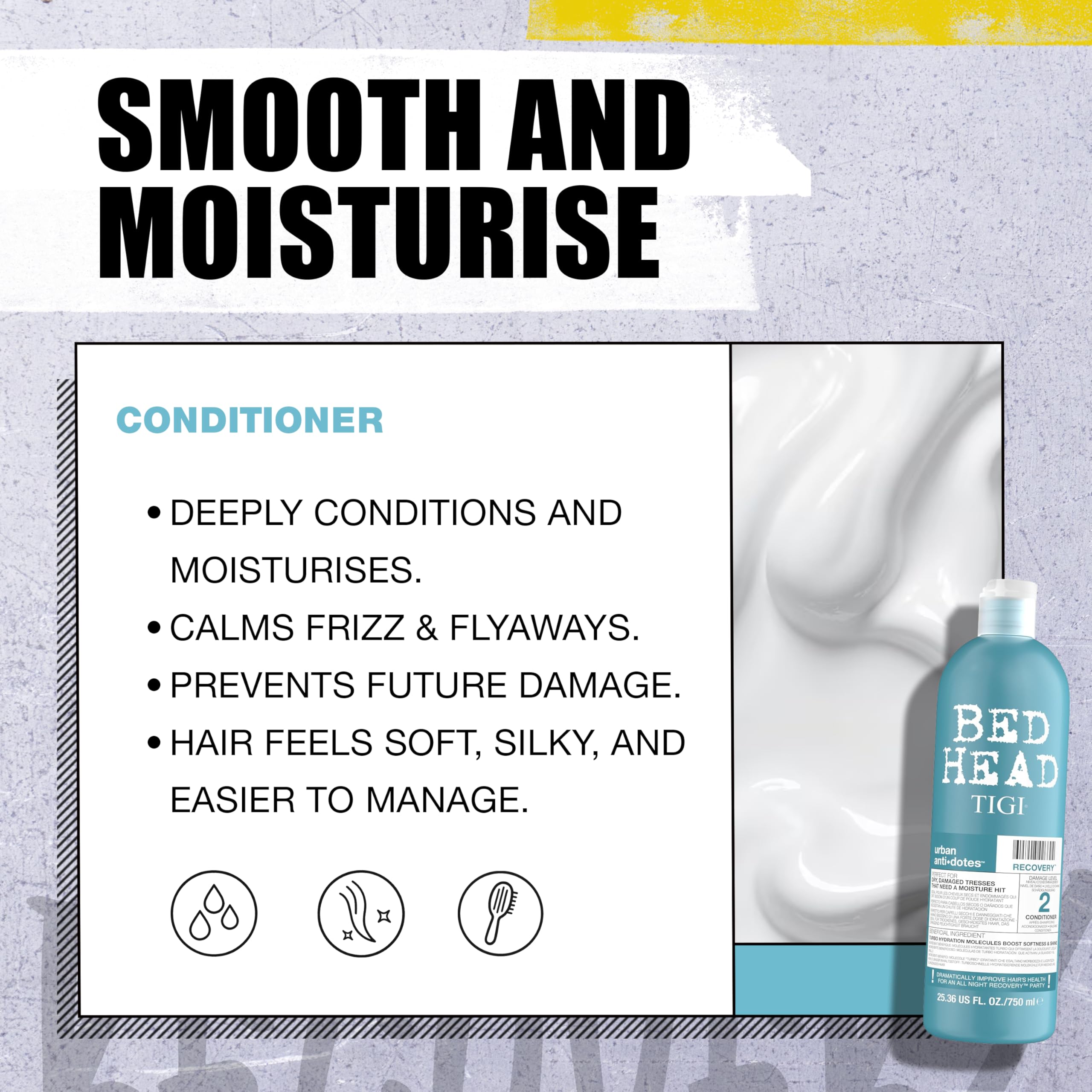 TIGI Bed Head Recovery close-up prickly pear cactus extract hydrates strands