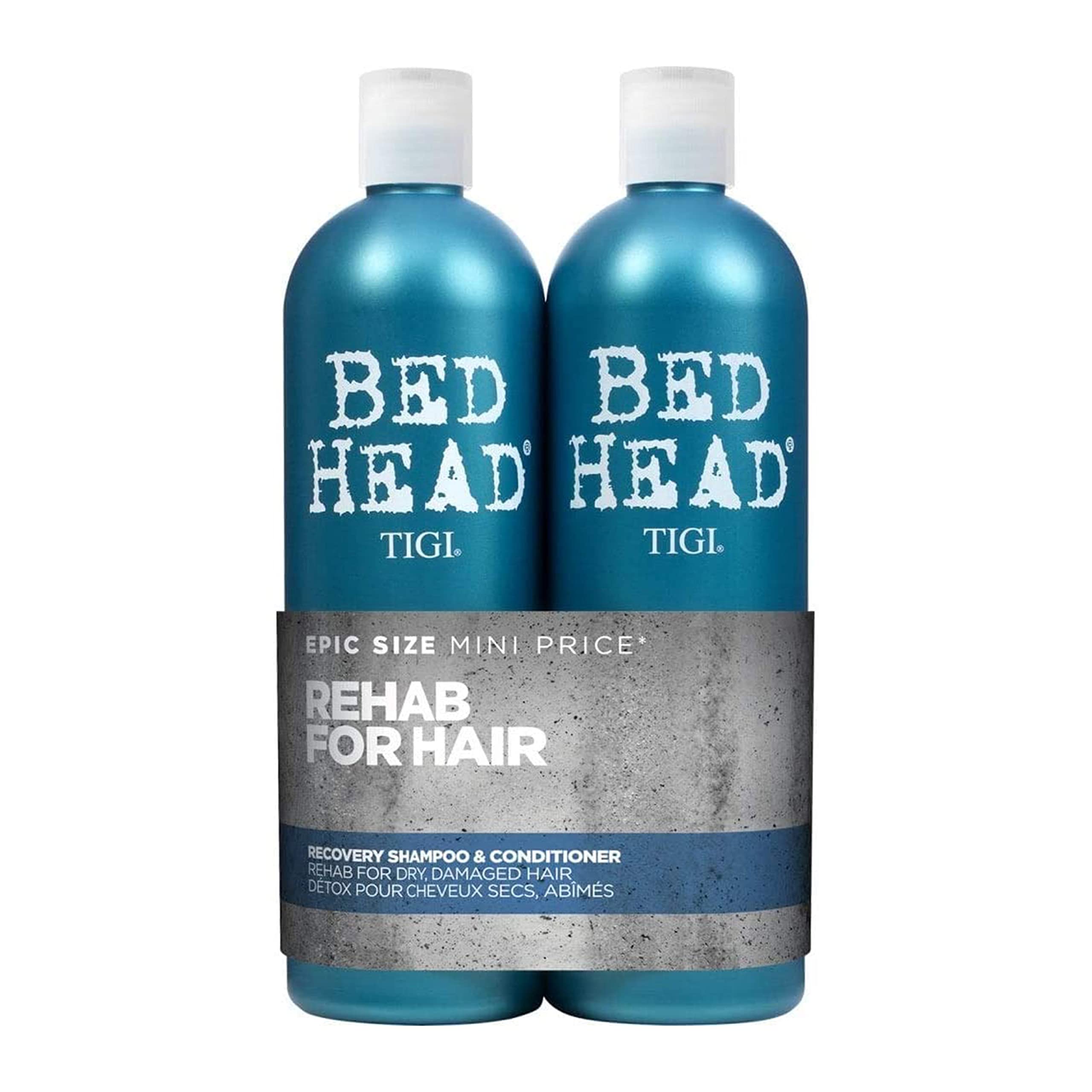 TIGI Bed Head Recovery Shampoo bottle front offers intense moisture for dry hair