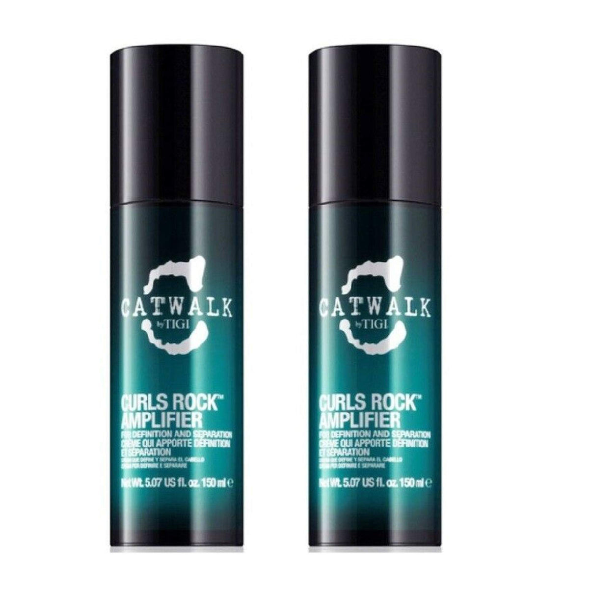 TIGI Catwalk Curls Rock Amplifier bottle pour for defined curls and humidity protection