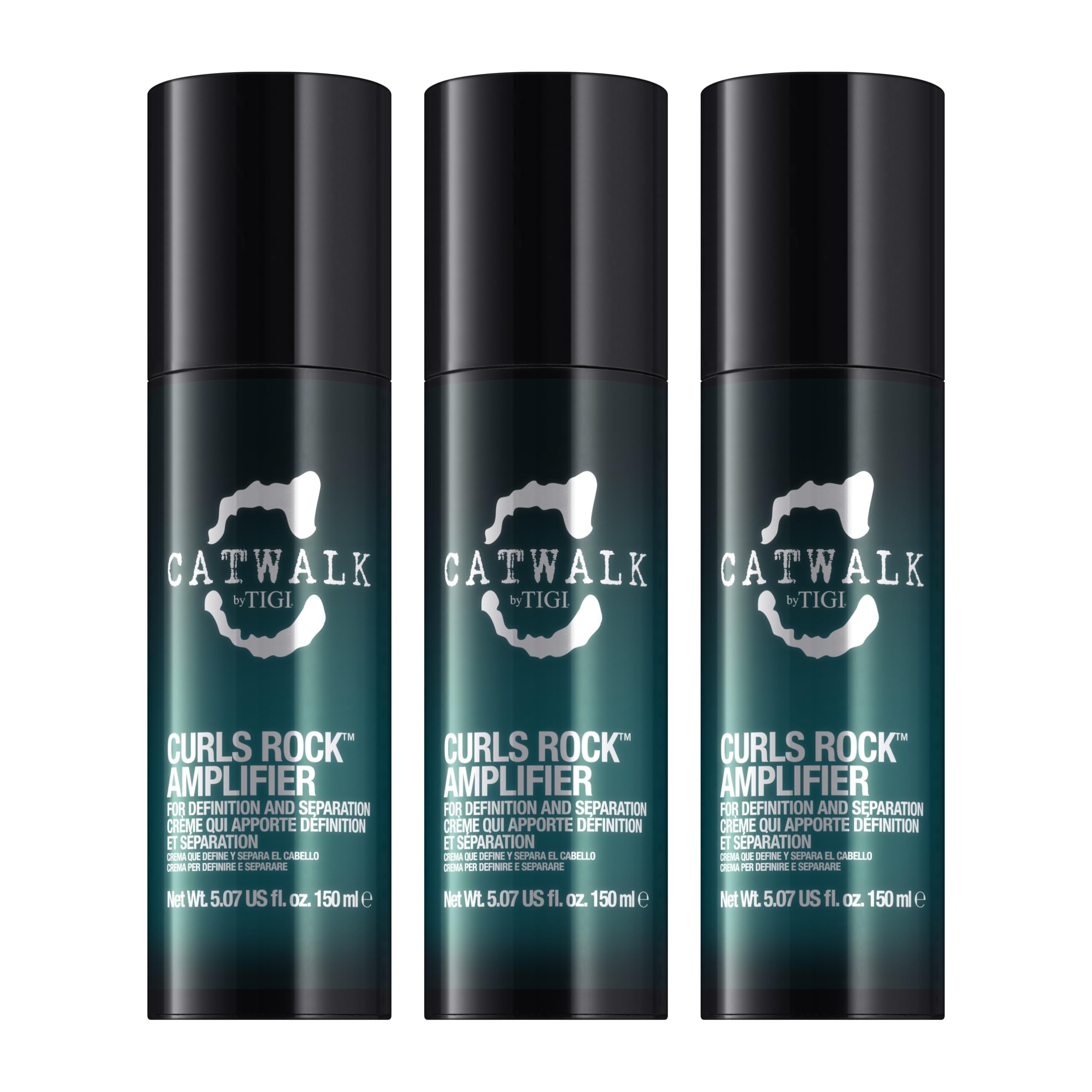 TIGI Catwalk Curls Rock Amplifier bottle ready to define curls with lasting hold.
