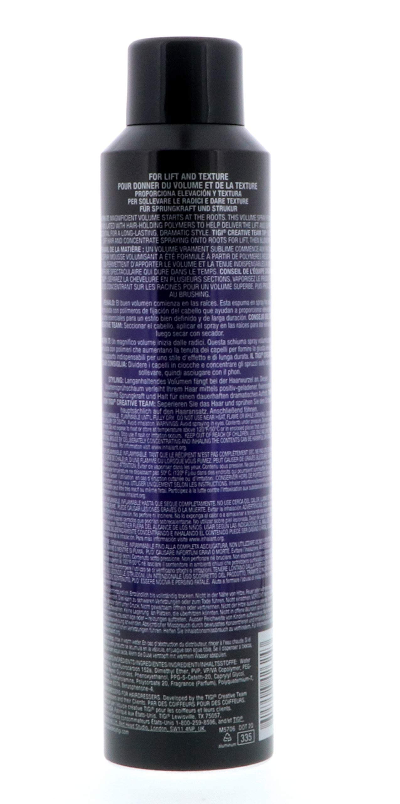 TIGI Catwalk Your Highness Root Boost Spray before-after hints at lift.