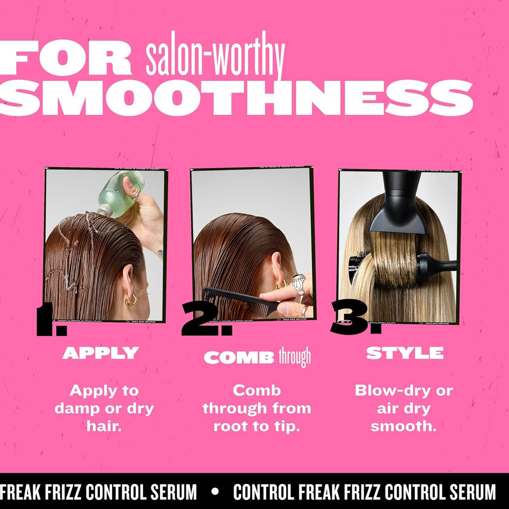 TIGI Control Freak humidity-resist shot illustrates protection on humid days