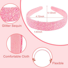 Tihebax headbands white glitter for versatile daily outfits and school days.