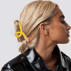 Tihebax pencil hair clip pink acrylic brings style and secure hold for classroom moments