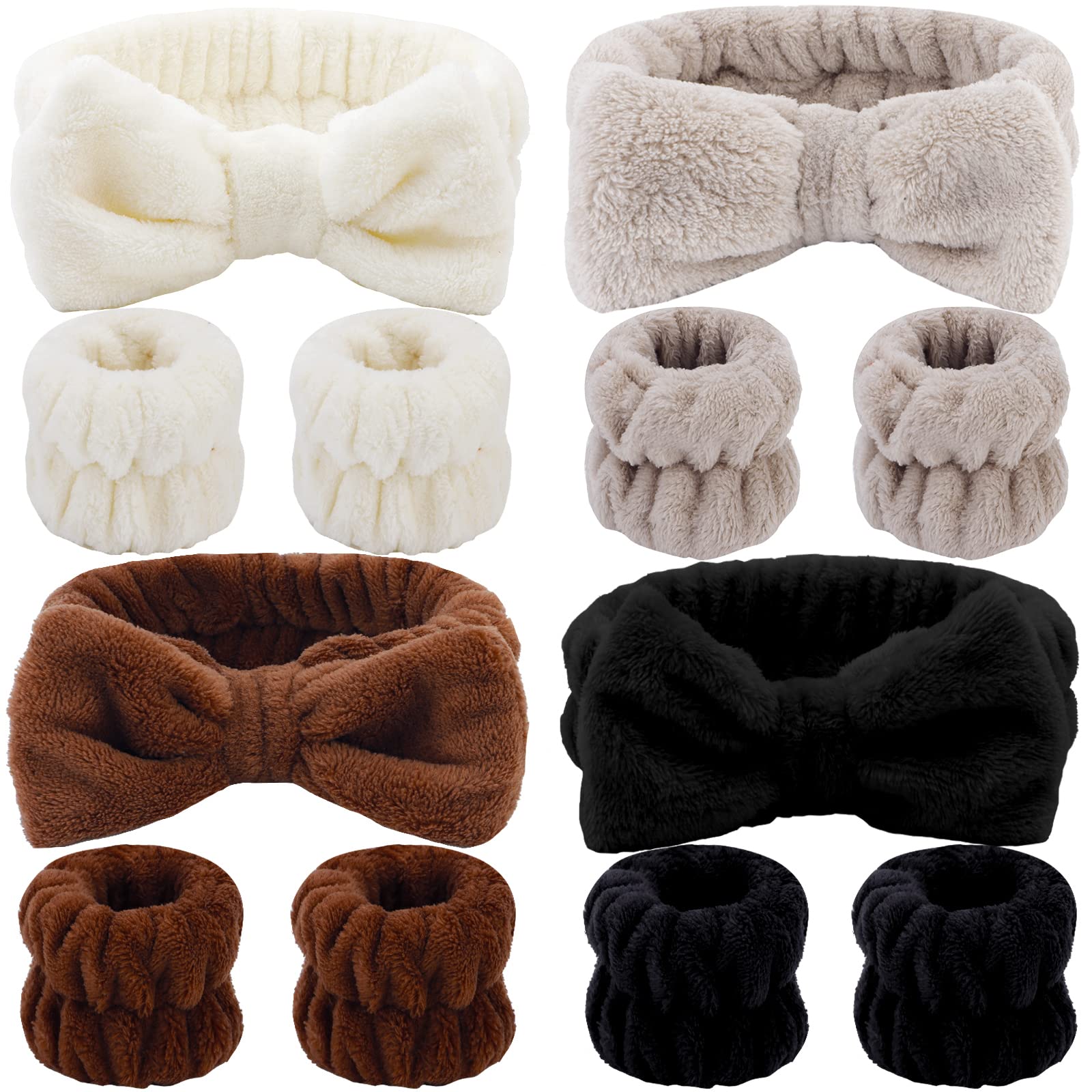 Tihebax spa microfiber headband front view ideal for makeup and cleansing routines.