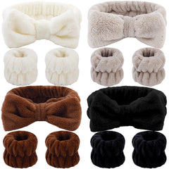Tihebax spa microfiber headband front view ideal for makeup and cleansing routines.
