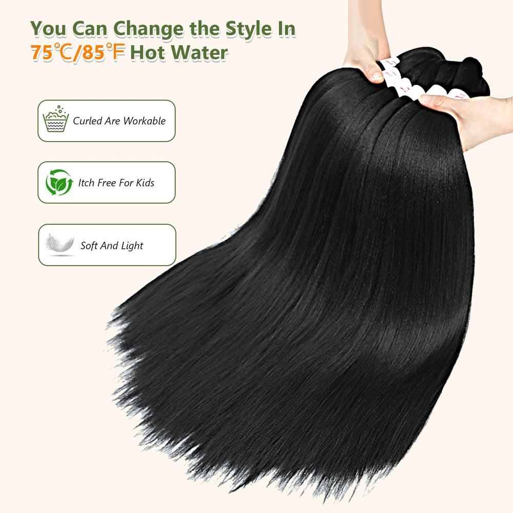 TIHQIEX hot water styling to reshape braiding hair into new looks