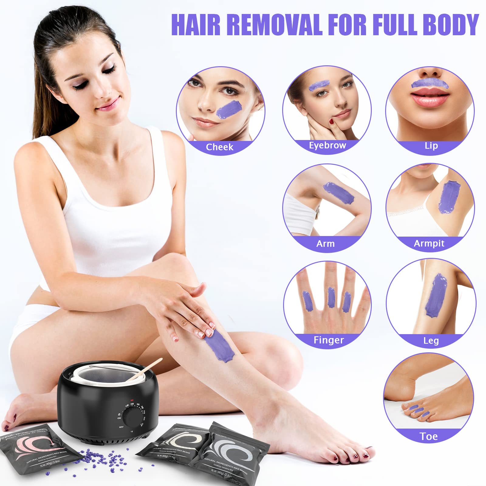 TIKESI pre-wax spray prepares skin for smoother wax application