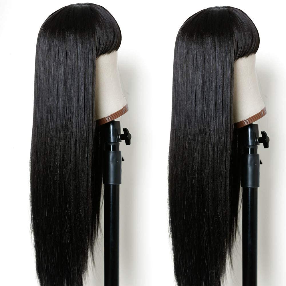TIMANZO 24-inch wig side view for dramatic, fashionable silhouette