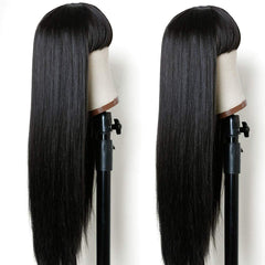 TIMANZO 24-inch wig side view for dramatic, fashionable silhouette