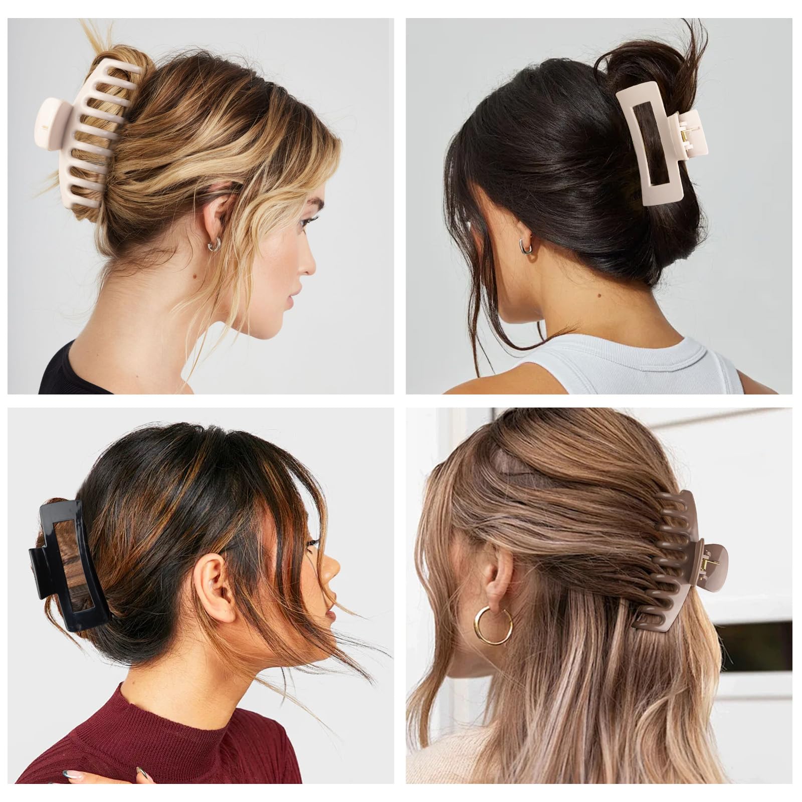 TIME&TRAVE dragon bone clip highlights fashion-forward hold without snagging hair.