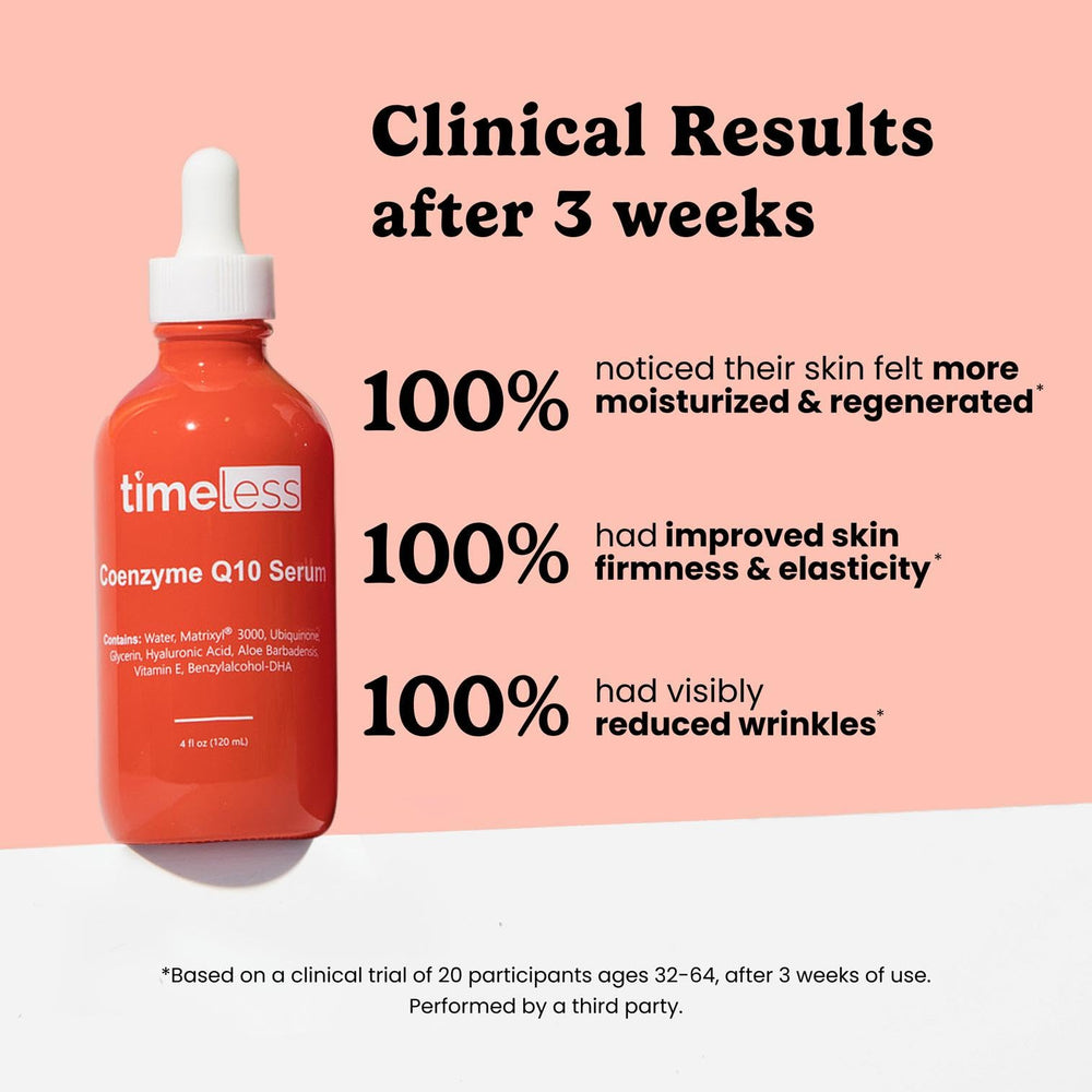Timeless Skin Care serum texture close-up shows smooth, lightweight feel