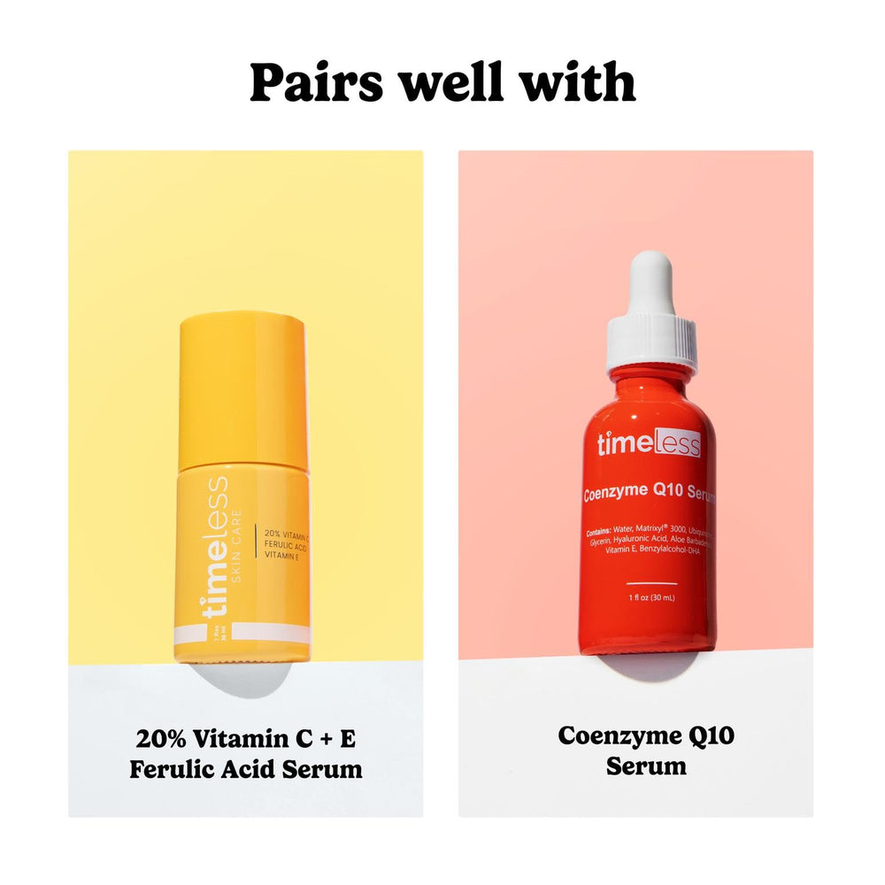 Timeless Skin Care Hyaluronic Acid serum after-cleanse application fits routine.