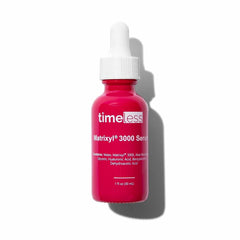 Timeless Skin Care Matrixyl 3000 Serum bottle with pump for fragrance-free hydration