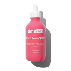 Timeless Skin Care Matrixyl Synthe’6 Serum bottle shows smooth finish and hydration potential