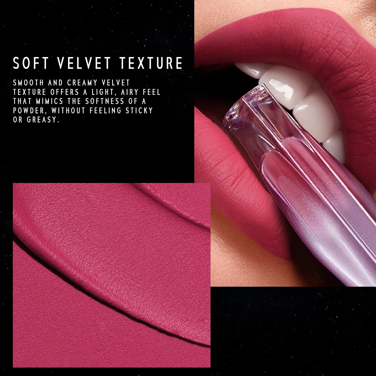 TIMEPHORIA Nebula Velvet Lip Cream test proves transfer-proof performance