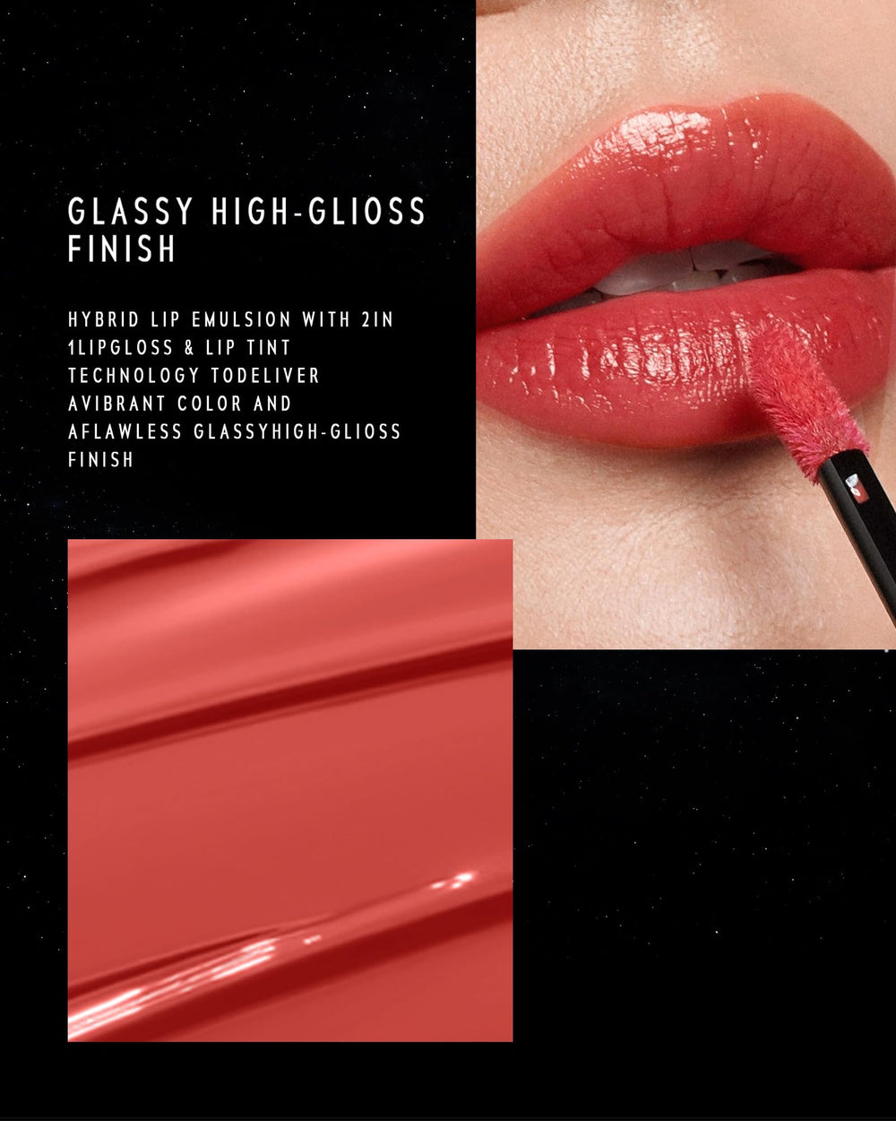 TIMEPHORIA Stellar Dust lip stain moisturizing barrier keeps lips comfortable.
