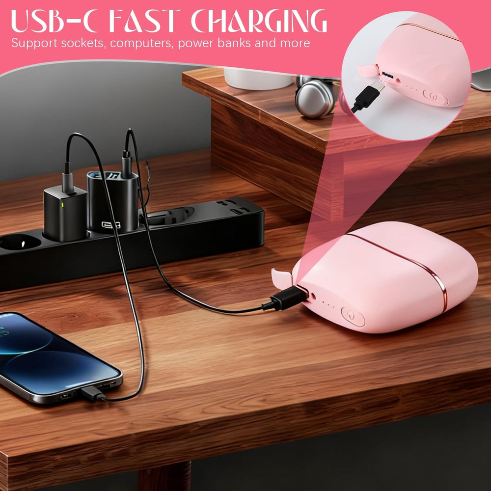 TIMLIFE mini straightener pink in-hand with compact size for effortless styling anywhere