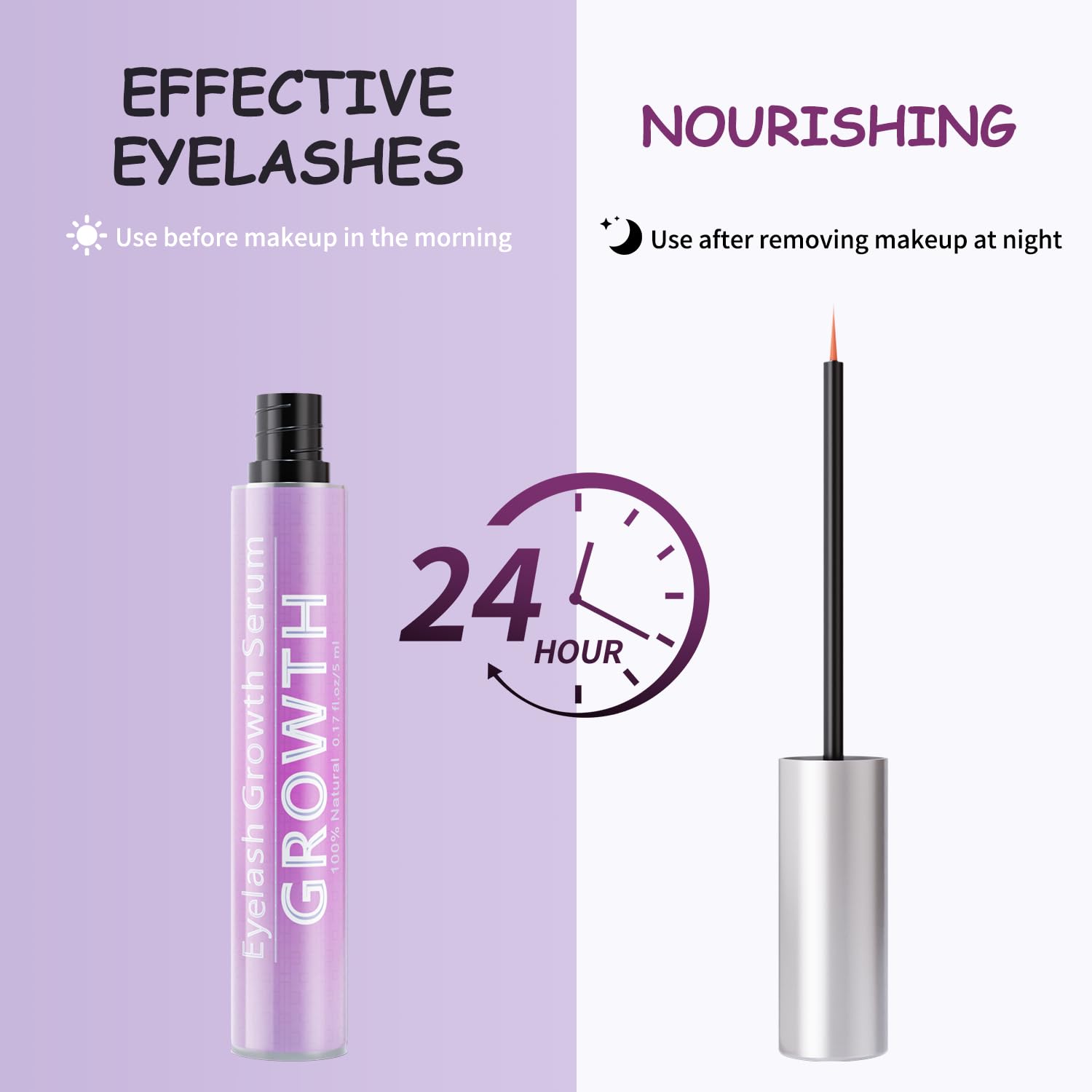 Tinclen eyelash serum on vanity setup for healthier-looking lashes.