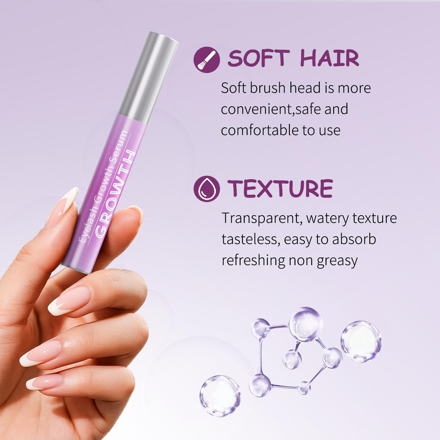 Tinclen eyelash serum packaging box shown as a gift-ready option for routines.