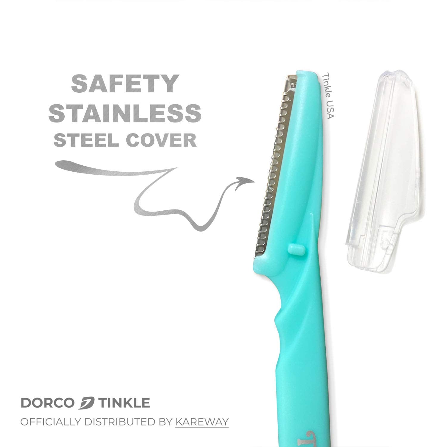 Tinkle travel-friendly razor compact anti-slip grip in a kit