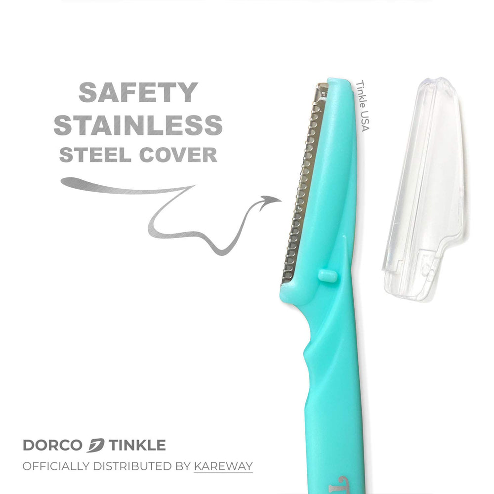 Tinkle travel-friendly razor compact anti-slip grip in a kit