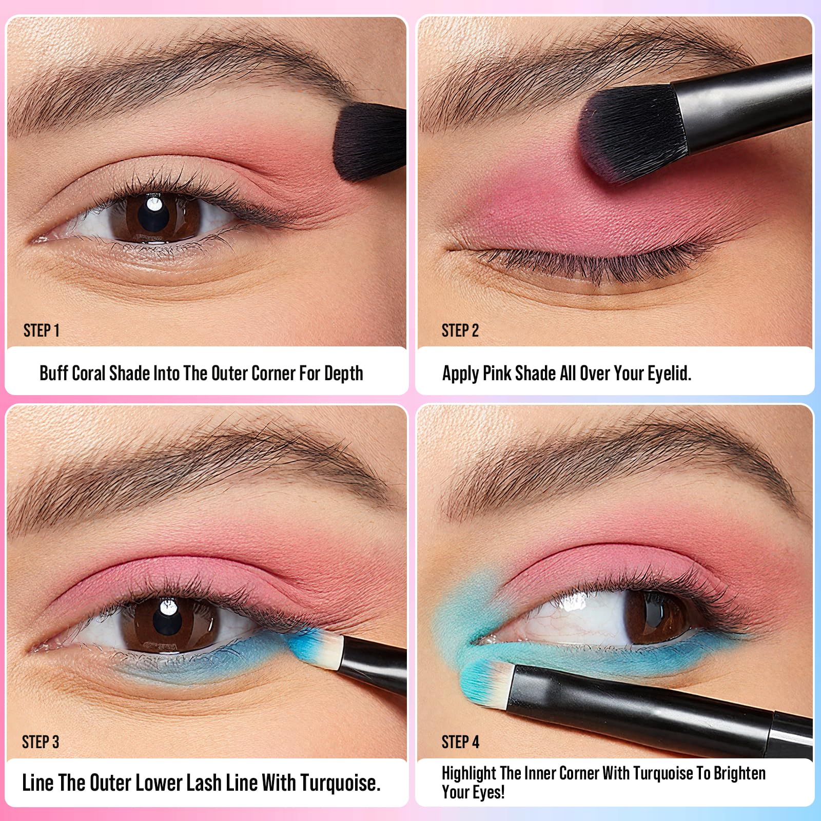 Tintark palette built-in mirror enables on-the-go touchups