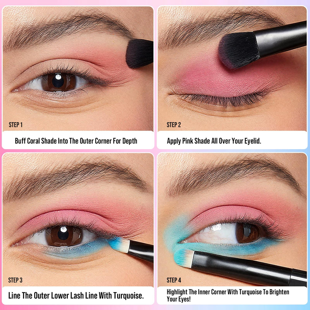 Tintark palette built-in mirror enables on-the-go touchups