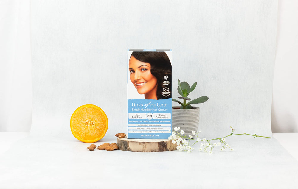 Tints of Nature 3N grey coverage swatches show accurate color match potential.