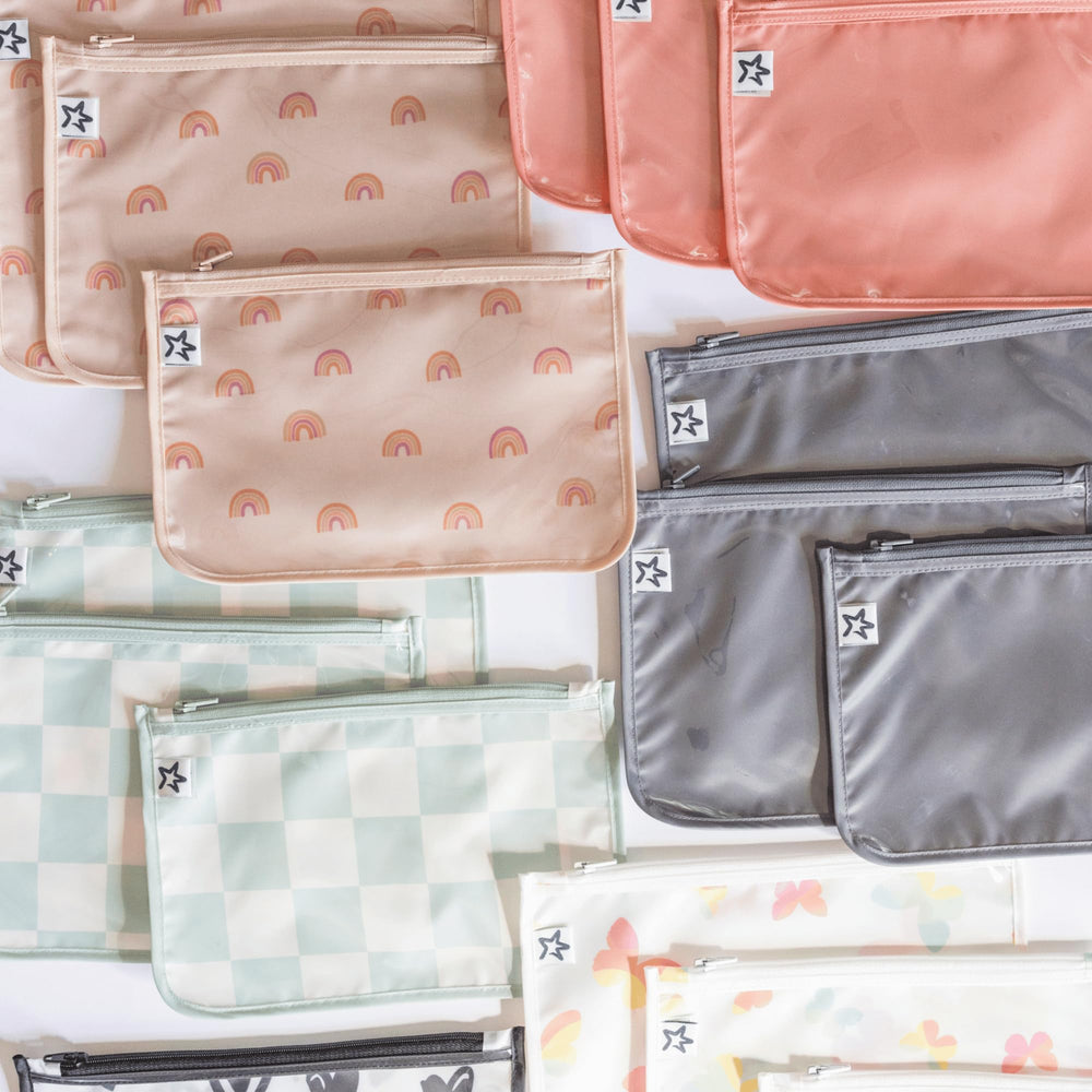 Tiny Twinkle eco-friendly fabric pouch uses recycled OEKO-TEX polyester.